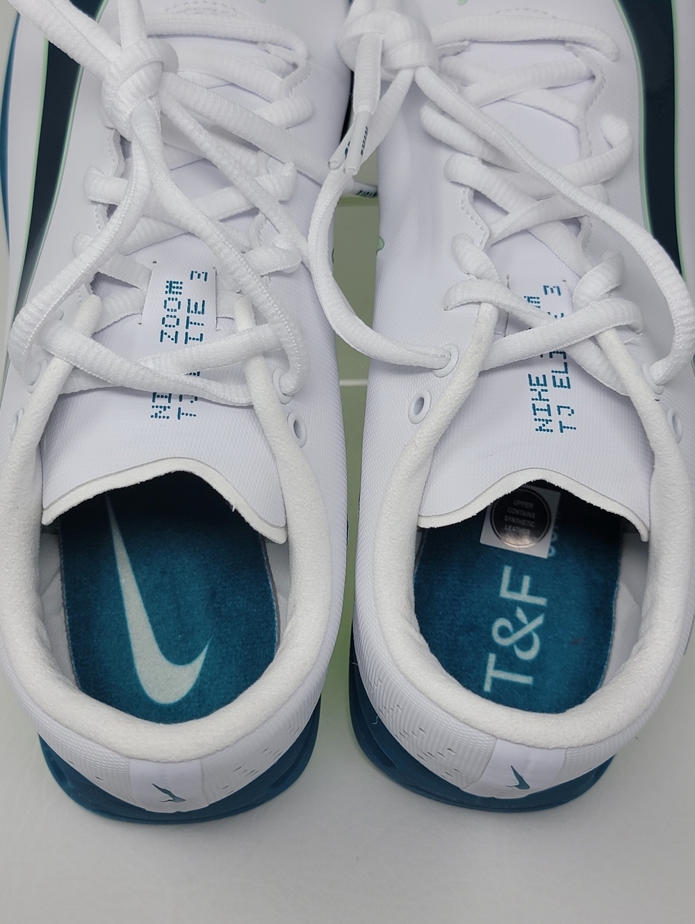 Nike Triple Jump Elite 3 White Green Jumping Spikes HV6425-100 Men’s Size 9 New - Picture 8 of 9
